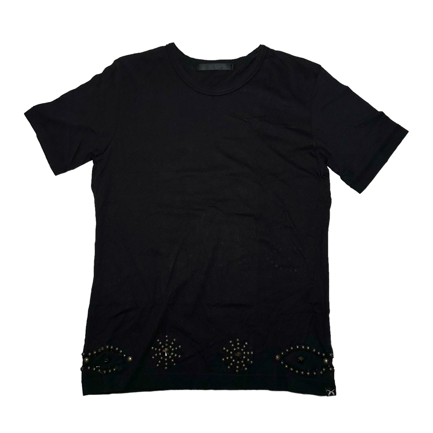 Roar Crystal Studded Shirt Black