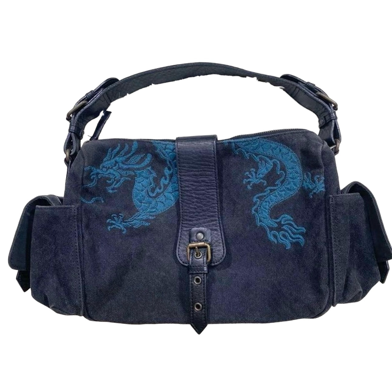 Vivienne Tam Dragon Purse Bag Black