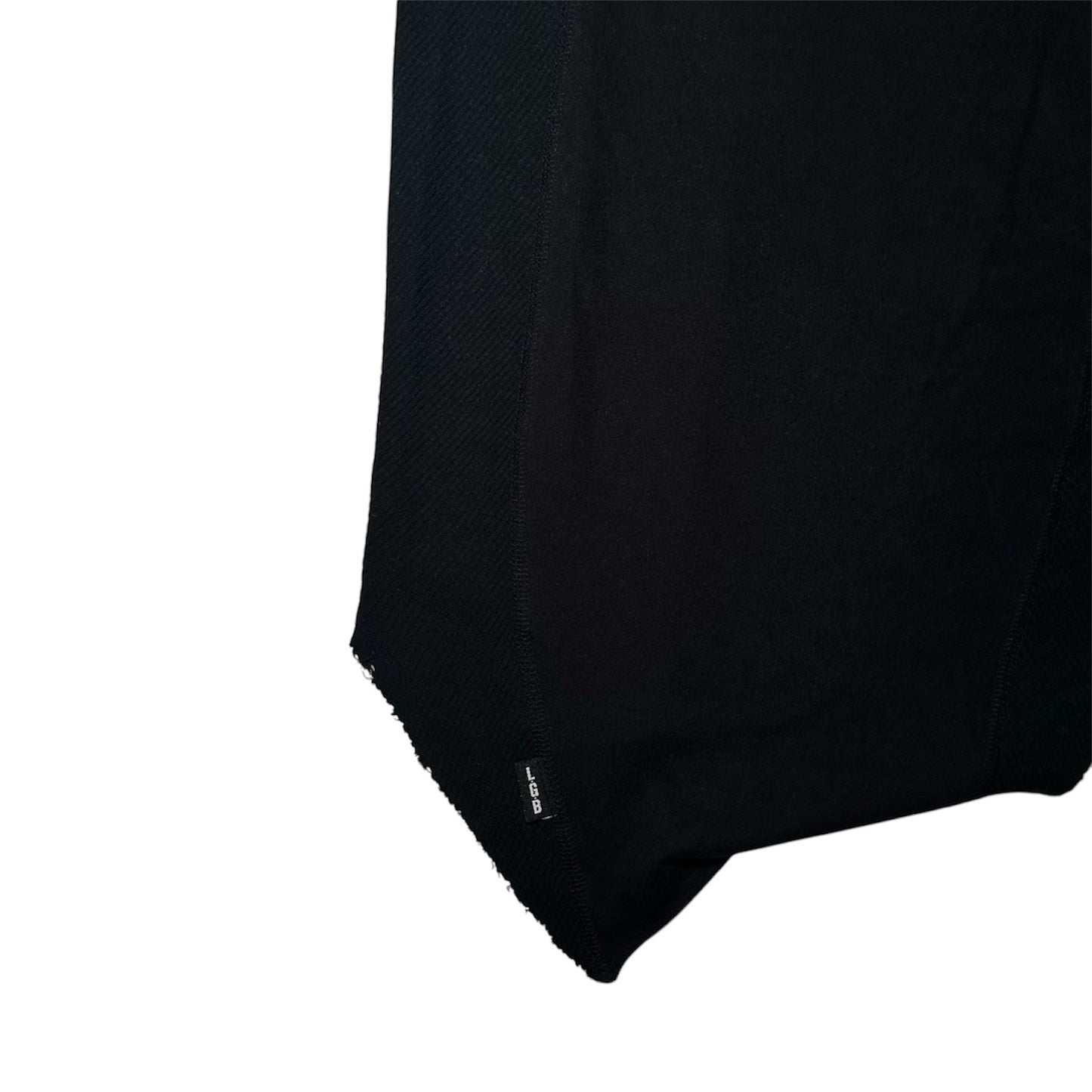 L.G.B. Ribbed Panel Tank Top Black