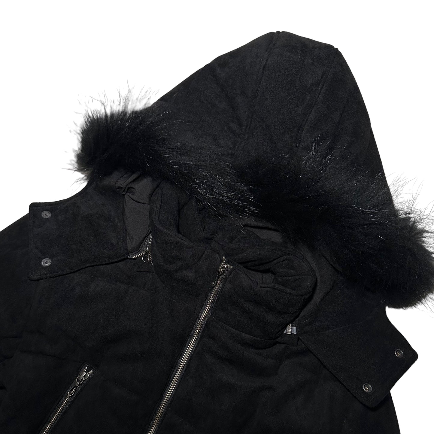 FUGA Gimmick Zip Puffer w Fur Hood