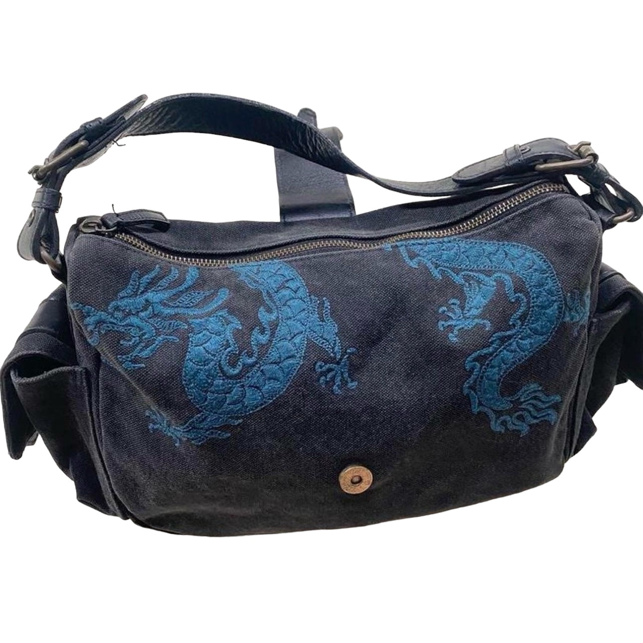 Vivienne Tam Dragon Purse Bag Black