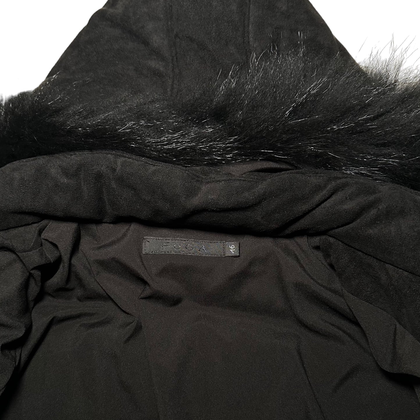 FUGA Gimmick Zip Puffer w Fur Hood