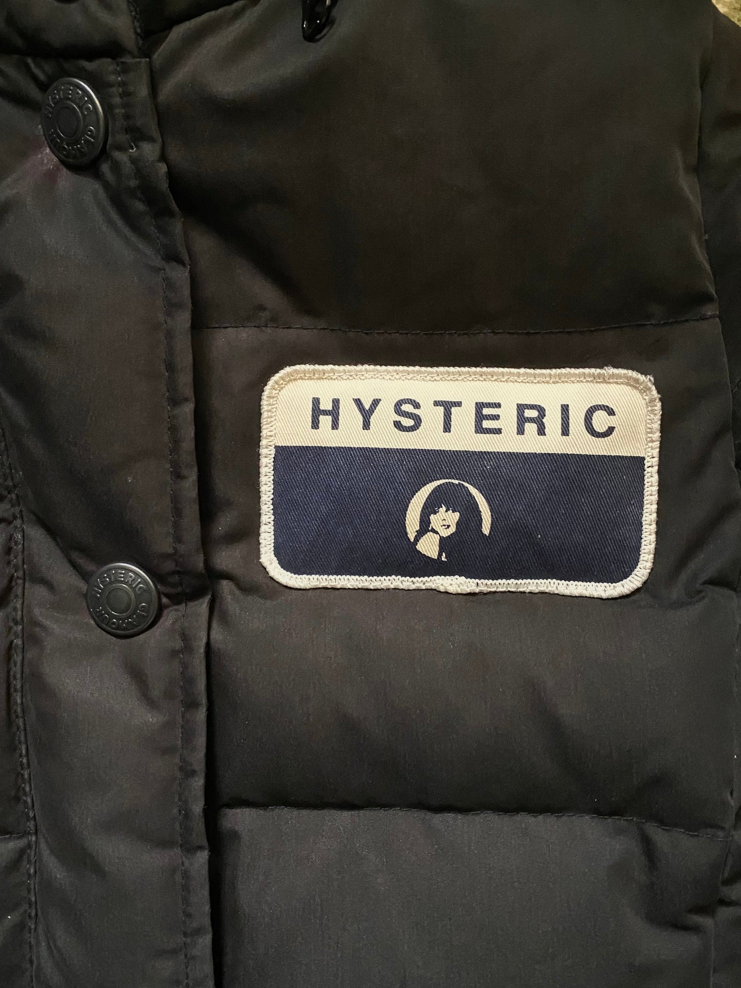 Hysteric Glamour Puffer Jacket Black