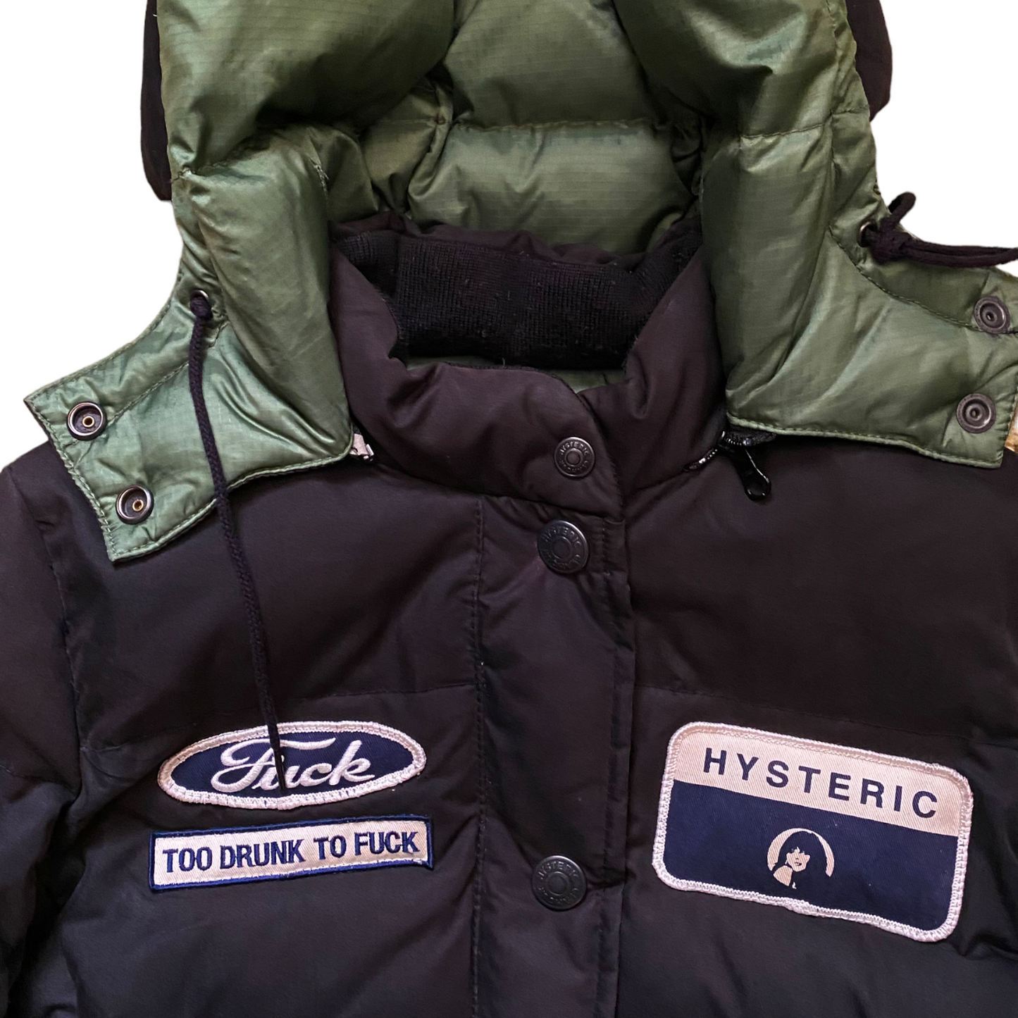 Hysteric Glamour Puffer Jacket Black
