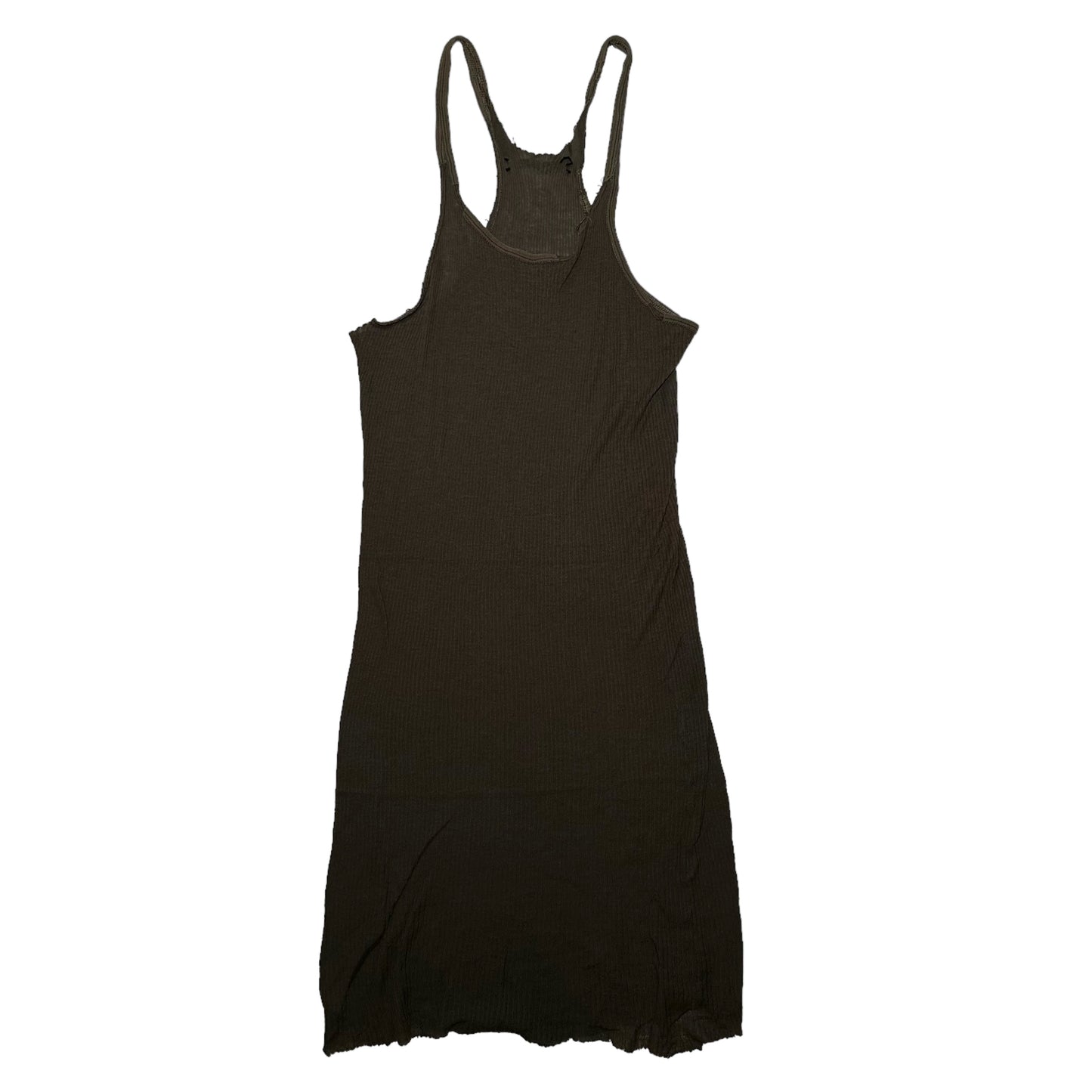If Six Was Nine Ribbed Tank Top Dress Brown